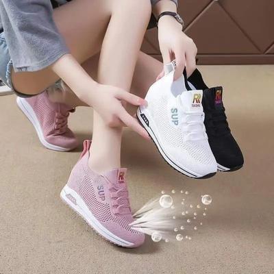 Donna Zeppe Piattaforma Traspiranti Casual Scarpe da Ginnastica Donna Aumenta Altezza Vulcanizzate 2024 Scarpe Sportive Scarpe Donna
