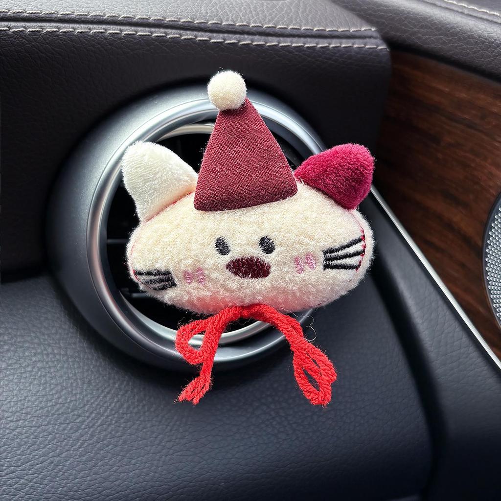 Cute Plush Animal Car Vent Clip Air Freshener - Interior Perfume Ornament