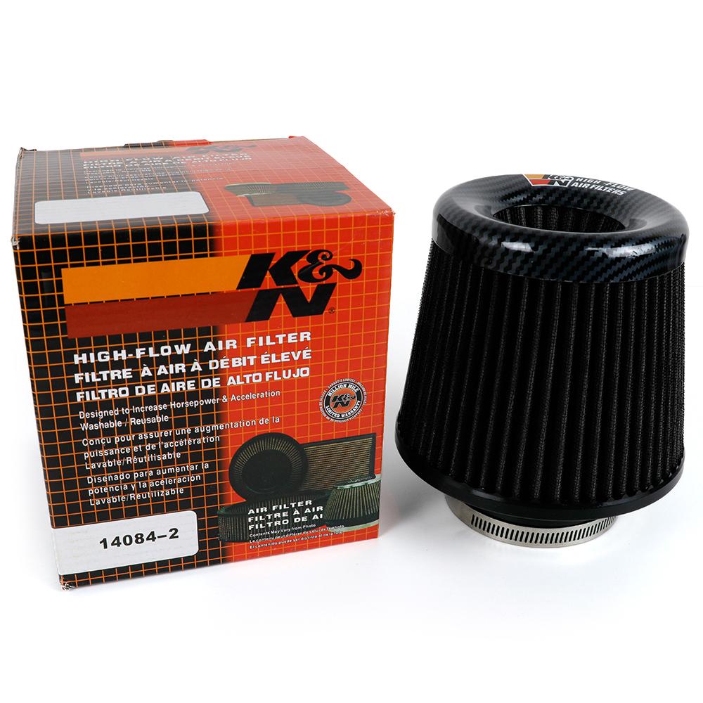 

Car Air Filter 75mm 3inch Universal Sport Air Intake High Flow Mesh Cone AirFilter чёрный
