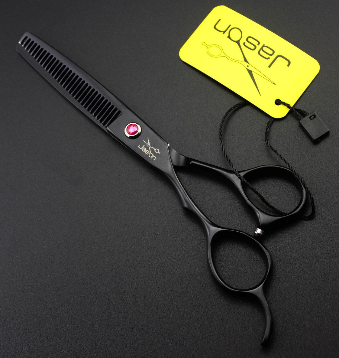 

JASON/Jason HD-26 Black Hair Scissors, Left Hand Scissors, Flat Scissors, Bangs Scissors, Tooth Scissors, Thin Scissors 5.5inch dental scissors (zs-556t)