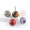 New Design 25mm Ball Incense Holder Rose Quartz Round Ball Handcrafted Gemstone Incense Holder Amethyst Desk Ornament Home Decor