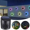 Kid Night Light A Pair Of Decorative Solar Lights— Solar Wall And Fence Fixtures Featuring Decorative Star Projector for Kids