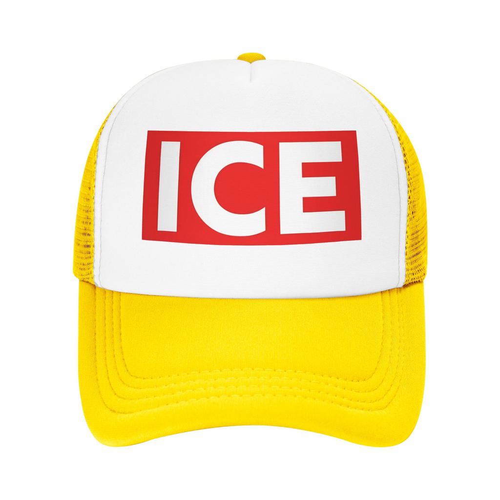 ICE Red Stop Sign Abolish ICE Protest Mesh Sun Hats Sport High Quality Baseball Caps Men Women Casual Design Trucker Hat