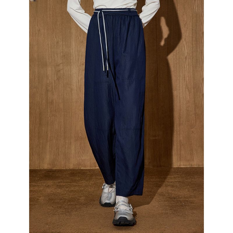 Coolhut Simple Loose Slimming Straight-Leg Lightweight Long Pants with Sun Protection and Drawstring 2025 Summer Women's Casual Pants