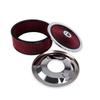 5-1/8 Carb Neck High Flow Air Cleaner Set 14in X 2in/3in/4in/5in Chrome Round Performance Thru Air Cleaner Filter OFI178