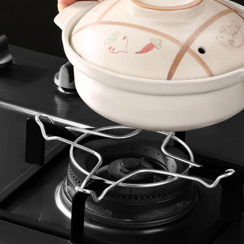 Fogão a Gás Cooktop Fogão Suporte para Panela Suporte para Cozinhar no Vapor Suporte Grelha Wok Aço Inoxidável