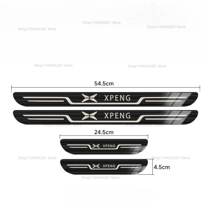 For Xpeng G9 G6  Car Door Sill Protector Scuff Plate Accessories Pedal Styling Stickers Auto Threshold Cover Parts