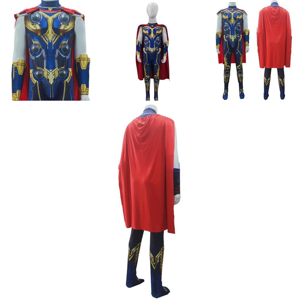 Costum Cosplay Thor Odinson Love And Thunder Pentru Copii Și Adulți Perfect Pentru Halloween Și Carnaval