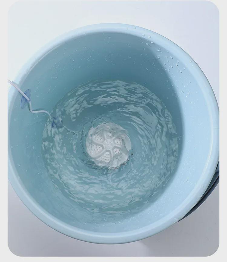 Turbine Portable Automatic Washer for Dormitory & Travel - Perfect for Underwear & Light Laundry