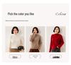 Women's High-Neck Cashmere Sweater: Thick, Solid Knitwear for Autumn/Winter