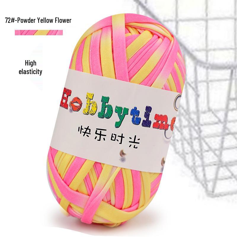 Cloth Strip Yarn DIY Crochet Kit: Handmade Bag, Knitting Material for Cushions, Carpets, and Dolls