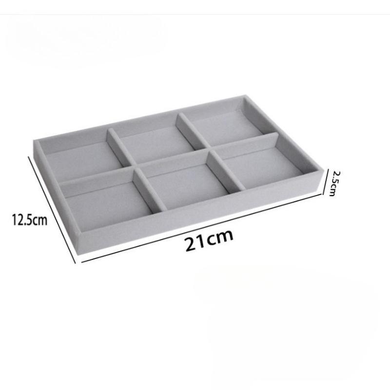 Single-layer Flannel Window-opening Acrylic Jewelry Storage Box, Ring, Earrings, Stud Earrings, Jewelry Finishing and Display Box.