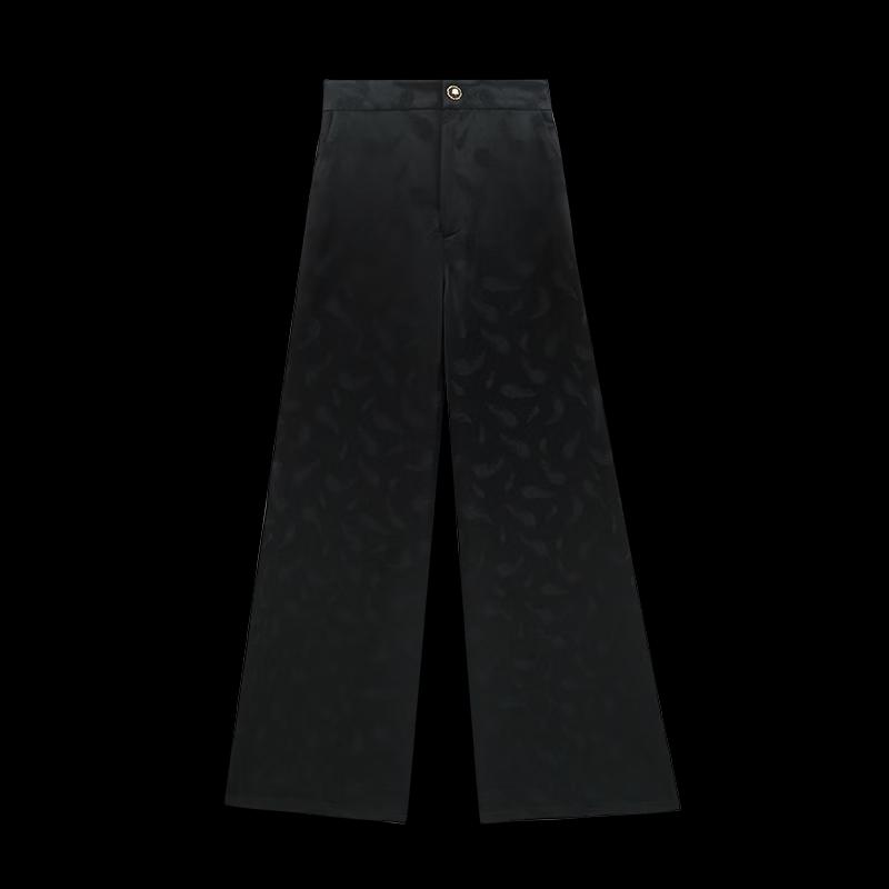 Heco Light Feather Women's Acetate Jacquard Wide-Leg Pants