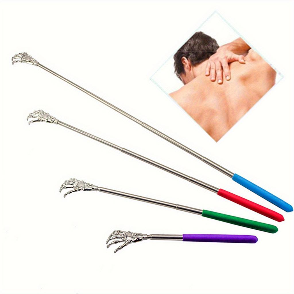 Stainless Steel Telescopic Back Scratcher Adjustable Length Durable Easy To Carry Itching Shoulders and Body Manual Scratcher