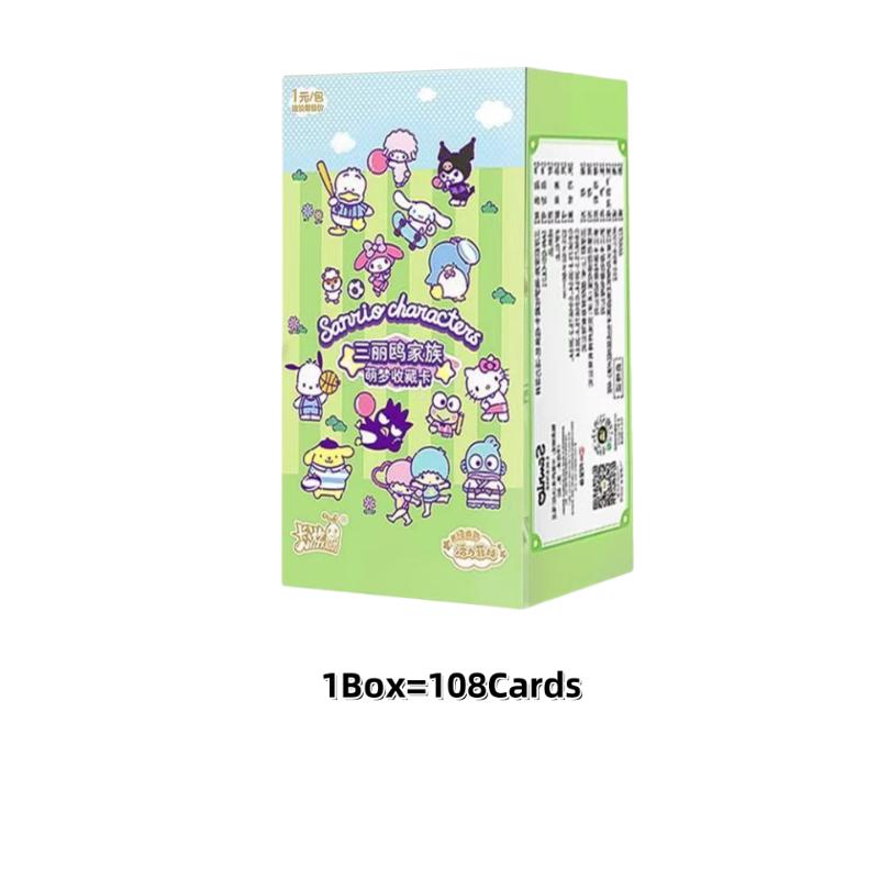 Genuine Sanrio Series Card Anime Character Cinnamoroll Kuromi My Melody Cute Girl Toy Birthday Gift Collection Card