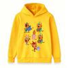 Kids Boys Girls Cartoon Cats Print Hoodie Casual Long Sleeve Pullover Sweatshirt for Daily Holiday Wear