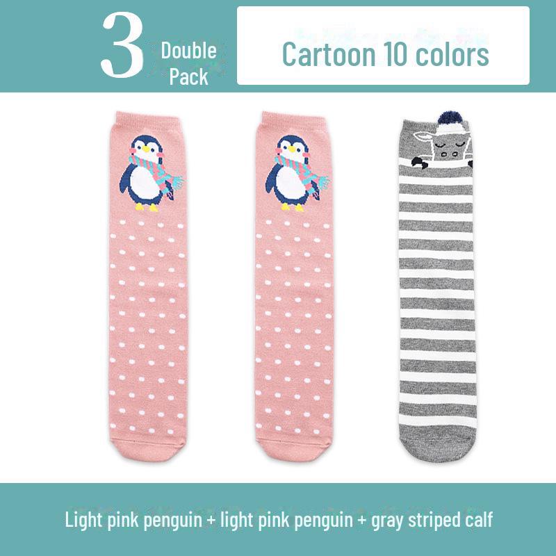 Kinder Cartoon Mittelrohrsocken: Leichte Frühling/Herbst Kniestrümpfe für Mädchen
