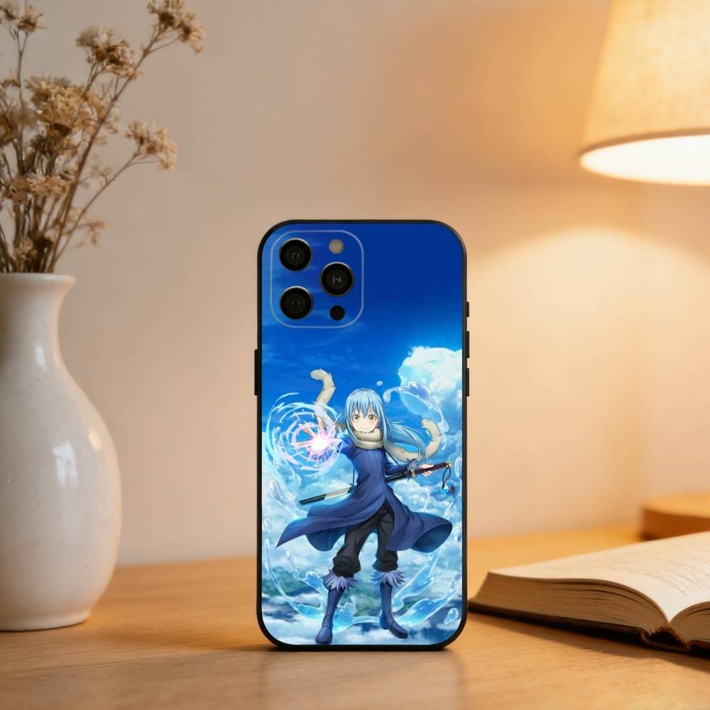 R-Rimuru-U Tempest T-Tensei  Phone Case For iPhone 17,16,15,14,13,12,11 Plus,Pro Max,XS,Soft Silicone Black Cover
