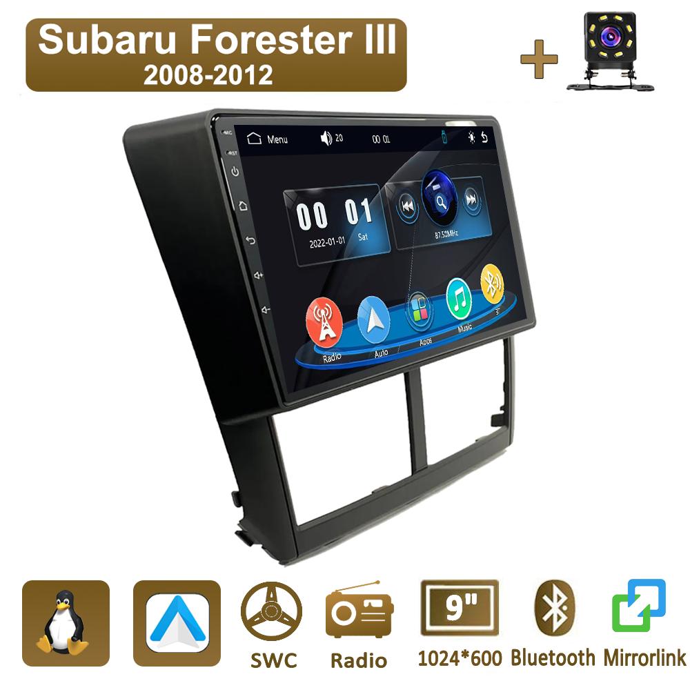 

Icreative Car Radio Multimedia MP5 Player Head Unit Stereo BT For Subaru Forester III 2008-2012 чёрный