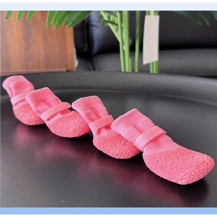 4pack Silicones Dog Shoes for Various Terrain Protecting Slip Resistant Comfortable Outdoor Adventures