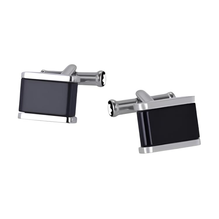 Montblanc Brand Design Stainless Steel Cufflinks Men accessories Silver MB116631 Silver
