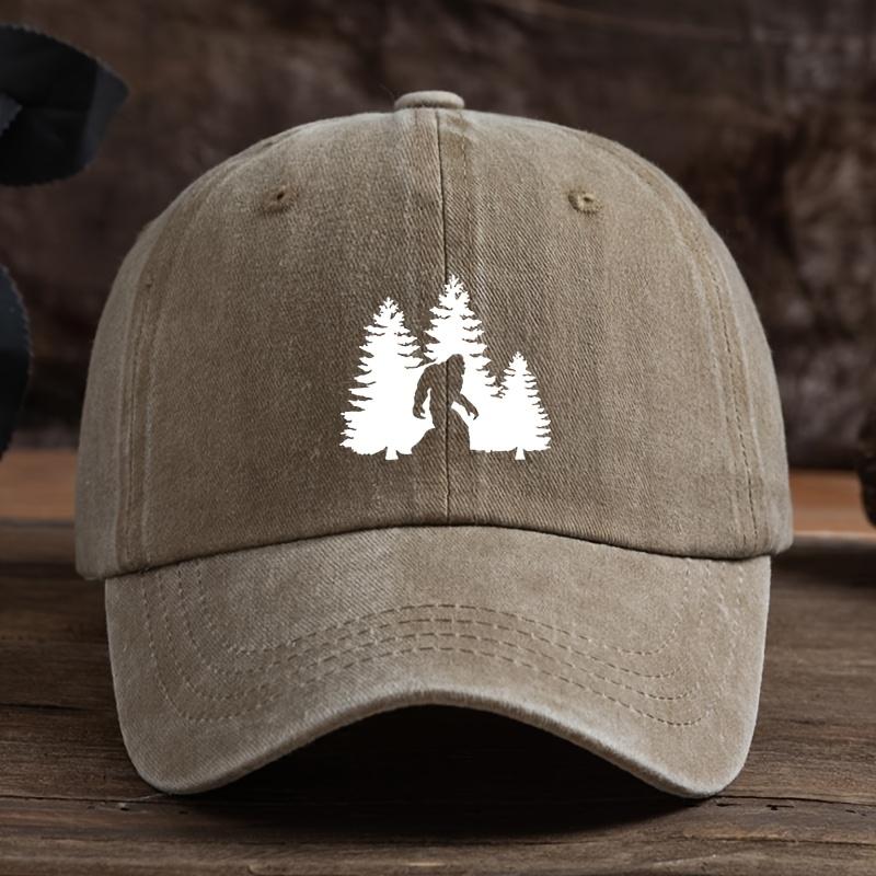 Gorilla print baseball cap, unisex outdoor hat, fashionable and versatile duckbill cap trend