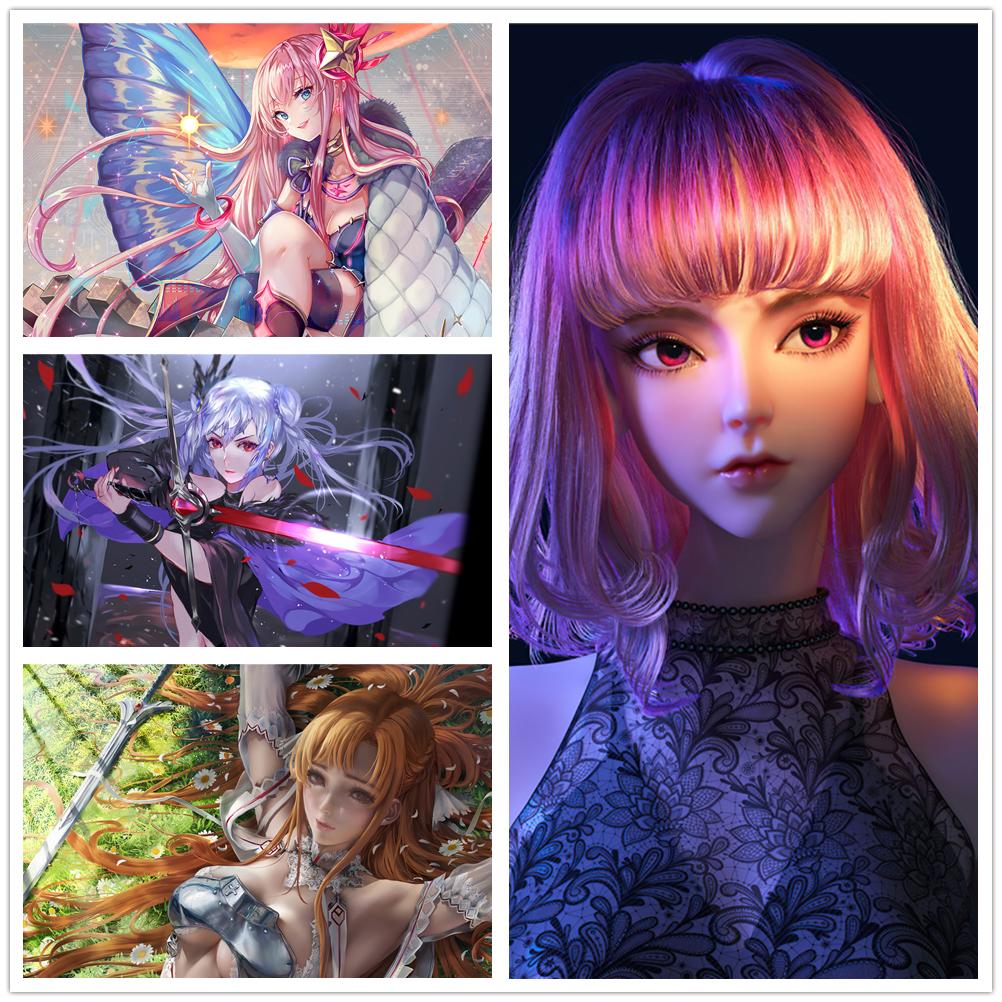 HD Beauty Anime Game Fantasy Girl HD Prints Canvas Wall Art Painting Modular Pictures Home Decoration Poster Living Room No Frame