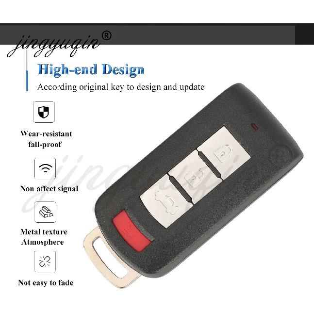 Jingyuqin 433MHz ID46 Smart Remote Car Key for Mitsubishi Lancer Outlander 2006-2019 PHEV ASX 2010-2018 Keyless G8D-644M-KEY-E