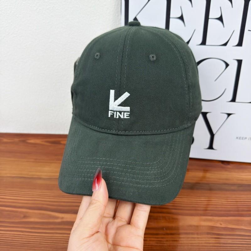 

Streetwear Baseball Cap For Women Summer Embroidered Wide Brim Sun Hat For Casual Wear зелений