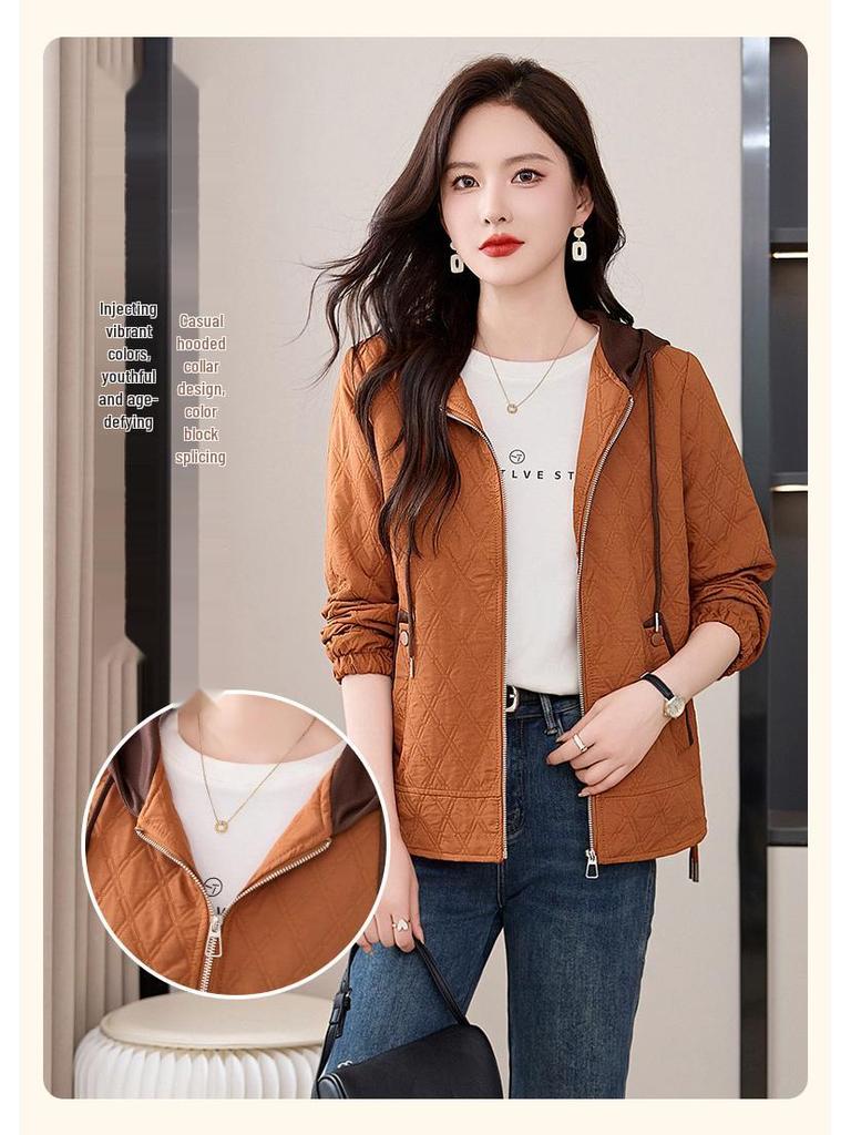Women's 2024 Spring/Autumn Casual Short Baseball Jacket, Loose Fit, Fashionable Style