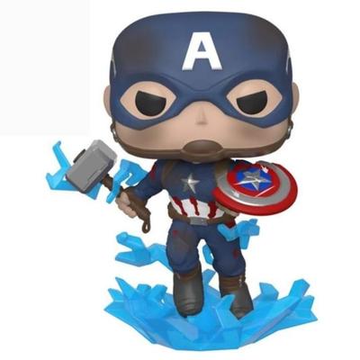 Endgame Funko Vinyl Figure Captain America with Mjolnir ENDGAME 2020 FUNKO Vinyl Figure CAPTAIN AMERICA WITH MJOLNIR Movie Marvel MCU Cap Hammer BD