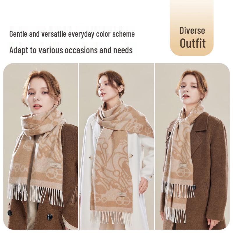 JIUMU Women's 100% Cashmere Scarf & Shawl