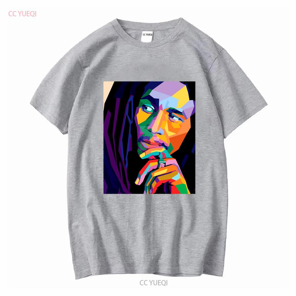Bob Marley Art T Shirt Music One Love Shirts Movie Reggae Jamaica Long Or Short Sleeves Vintage Washed Comfortable Unisex