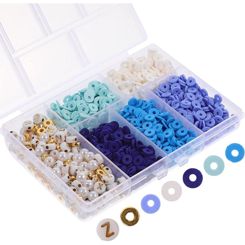 

1750 шт./кор., смесь полимерной глины, акриловые наборы для изготовления ювелирных изделий, мягкая керамика, бусины-разделители, браслет, ожерелье, наборы «сделай сам», наборы C