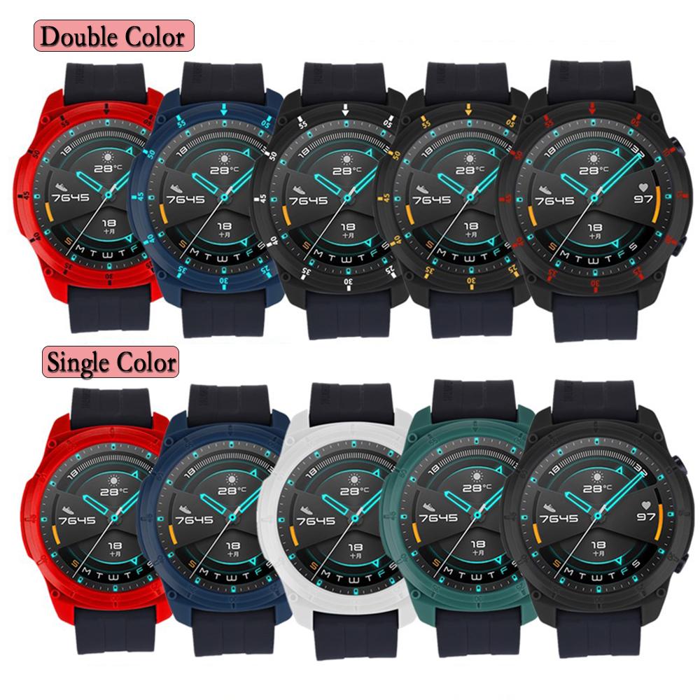 TPU Ochranné pouzdro pro Huawei Watch GT2 46mm Ochranný kryt chytrých hodinek s hodinovou stupnicí Odolné příslušenství pro hodinky