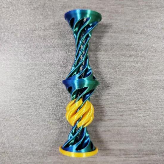 3D Printed Elastic Popping Ball And Pyramid Spiral Toy Stress Relief Fidget Toy for Adults And Kids Office Classroom Home Anxiety Relief