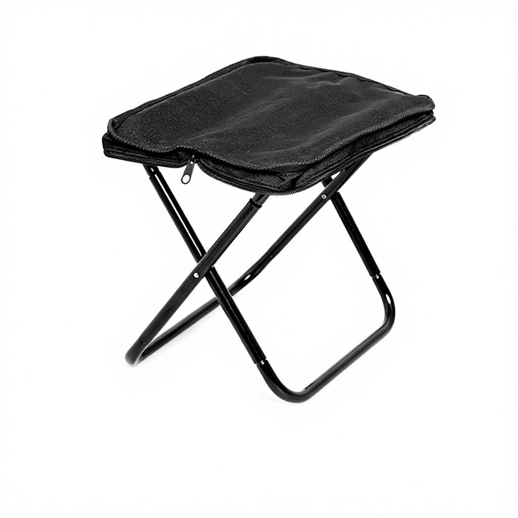 Cheap Customization Promotion Gift Outdoor Small Portable Aluminum Oxford Foldable Fishing Chair чёрный