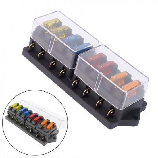 Easy tall Blade Fuse Box for Car LED Circuit Protection For 12v 24V