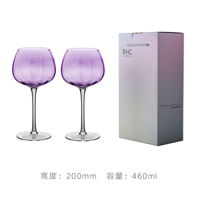 Purple Sparkling Stemless Handblown Glassware Hammered Glass Water Wine Drinkware Barware glasses