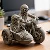 3D Printed Sitting Skeleton Statue Halloween Indoor Decor Figurines Mini Skull Figurine Home