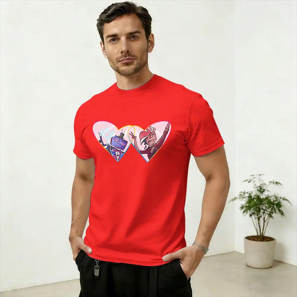 Hazbins Hoteling Vox Solo Metal T Shirt Unisex 100% Cotton Funny T-Shirt O Neck Tee Shirt Short Sleeve Tops Unique