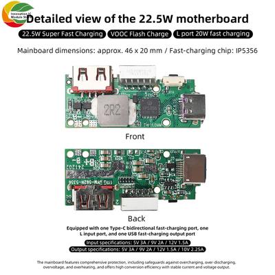 22.5W Super Fast Charging Module IP5356 Fast Charging Module Mobile Power Bank DIY Motherboard Type-C USB Output