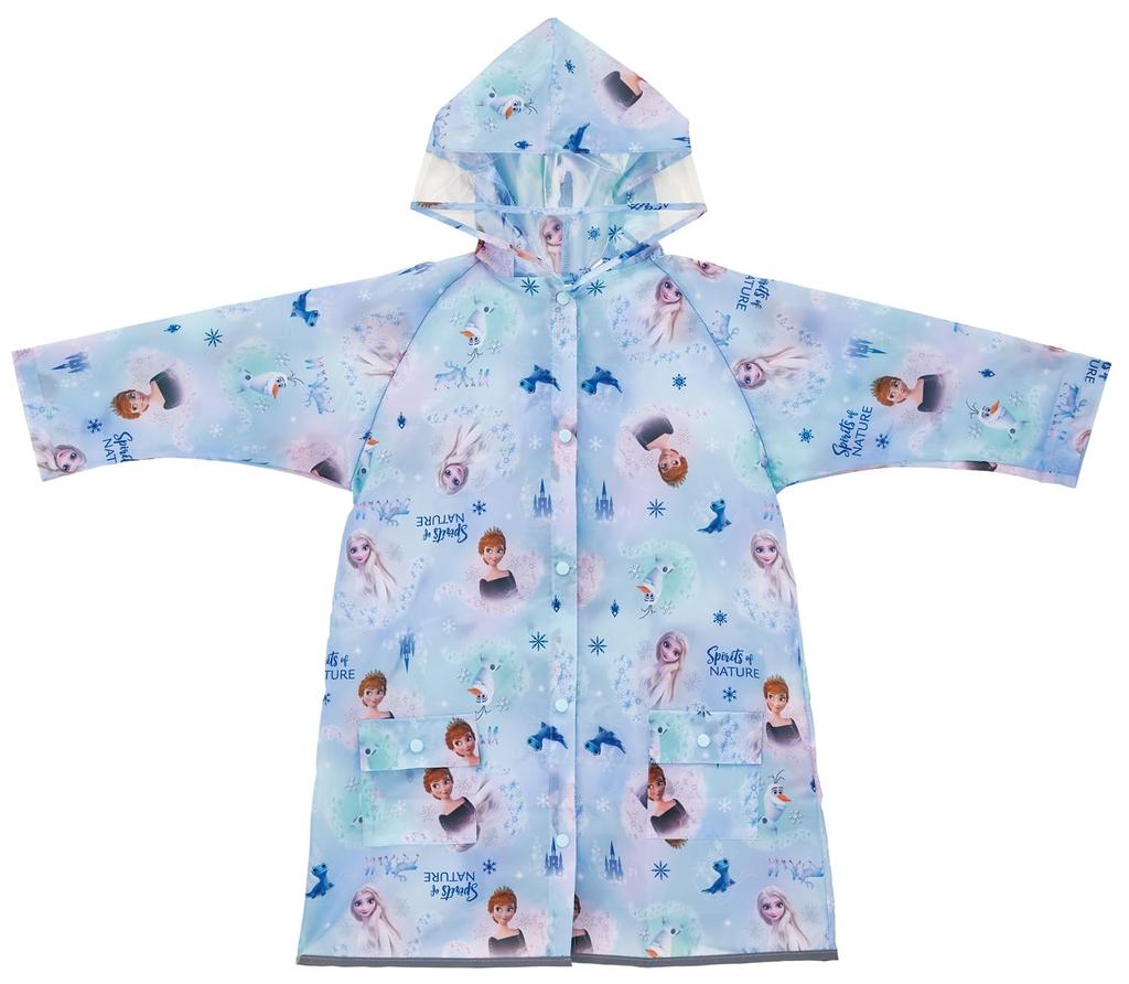 Skater Can Be Put On and Taken Off While Wearing a Suitable for Heights Disney RACO1M Children's Raincoat, Backpack, 110-125cm, Frozen, Girls,