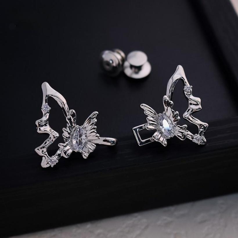 Women Vintage Rhinestone Butterfly Pant Waist Tightener Detachable Adjustable Jean Waist Button Buckle