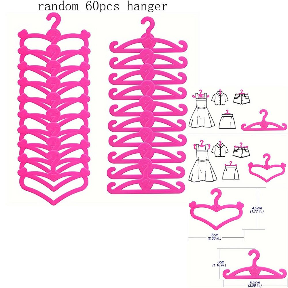 43Pcs 30cm Set Fashionable Doll Clothes Accessories Mini Camisole Skirt Necklace Earrings Crown Hangers Toy and Play Entertaining Safe Kid Friendly