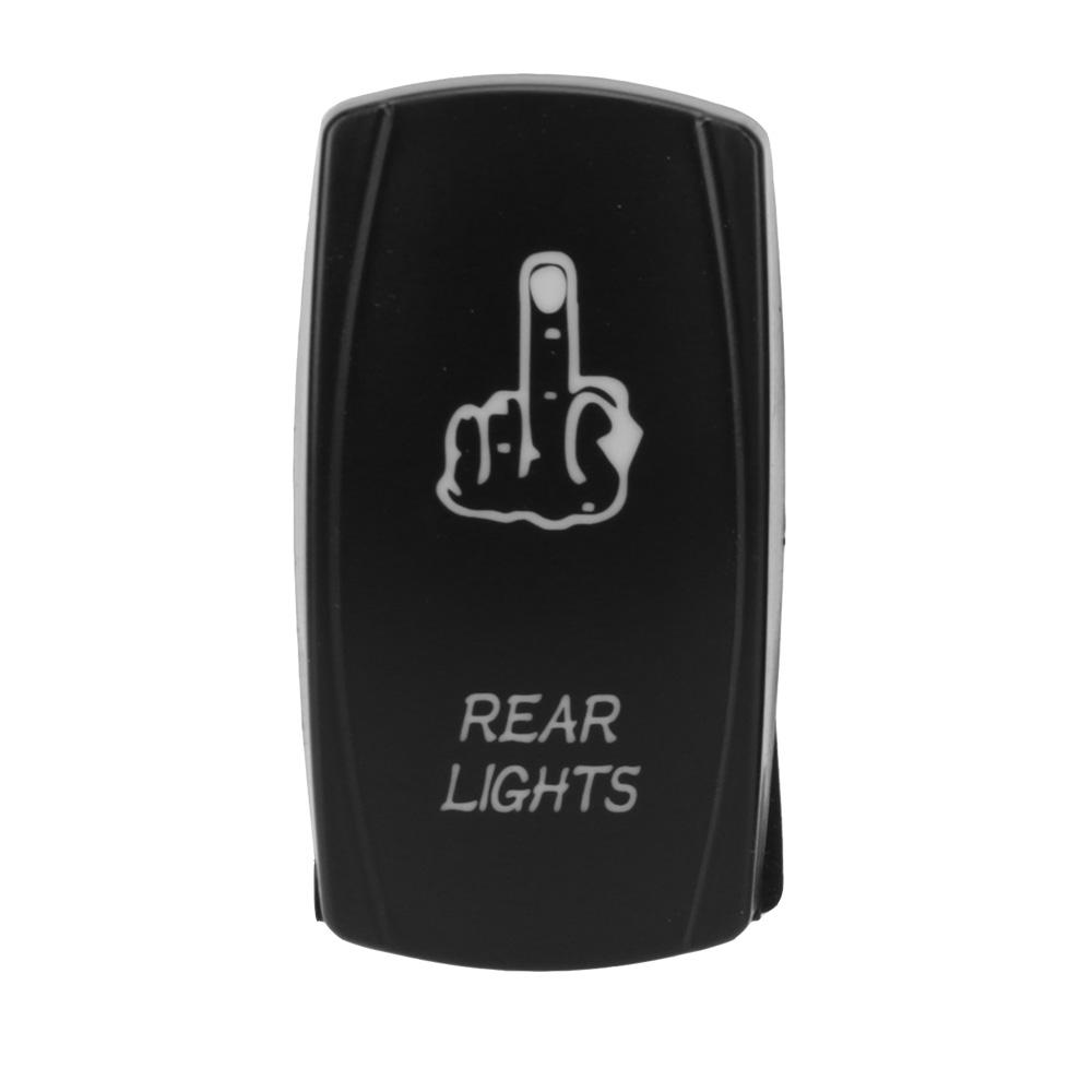 SPST Carling Switch Car Boat Truck Rocker Switch 1pc 5 Pin Marine Switch 12V 24V ON-OFF Blue LED Waterpoof