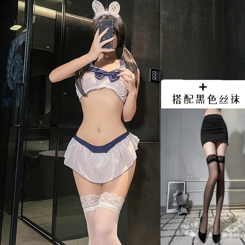 Sexy Lingerie Sexy Sister Uniform Temptation Cosplay Open Suit Pure Desire Sailor Suit Free