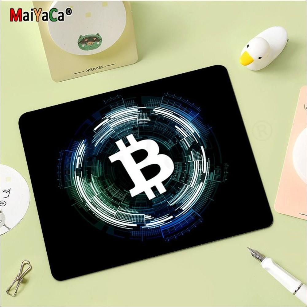 Bitcoin Art Mousepad Rubber Small Thickened Mouse Pad Gaming Keyboard Table Mat Office Supplies Room Decor for PC Mouse Carpet