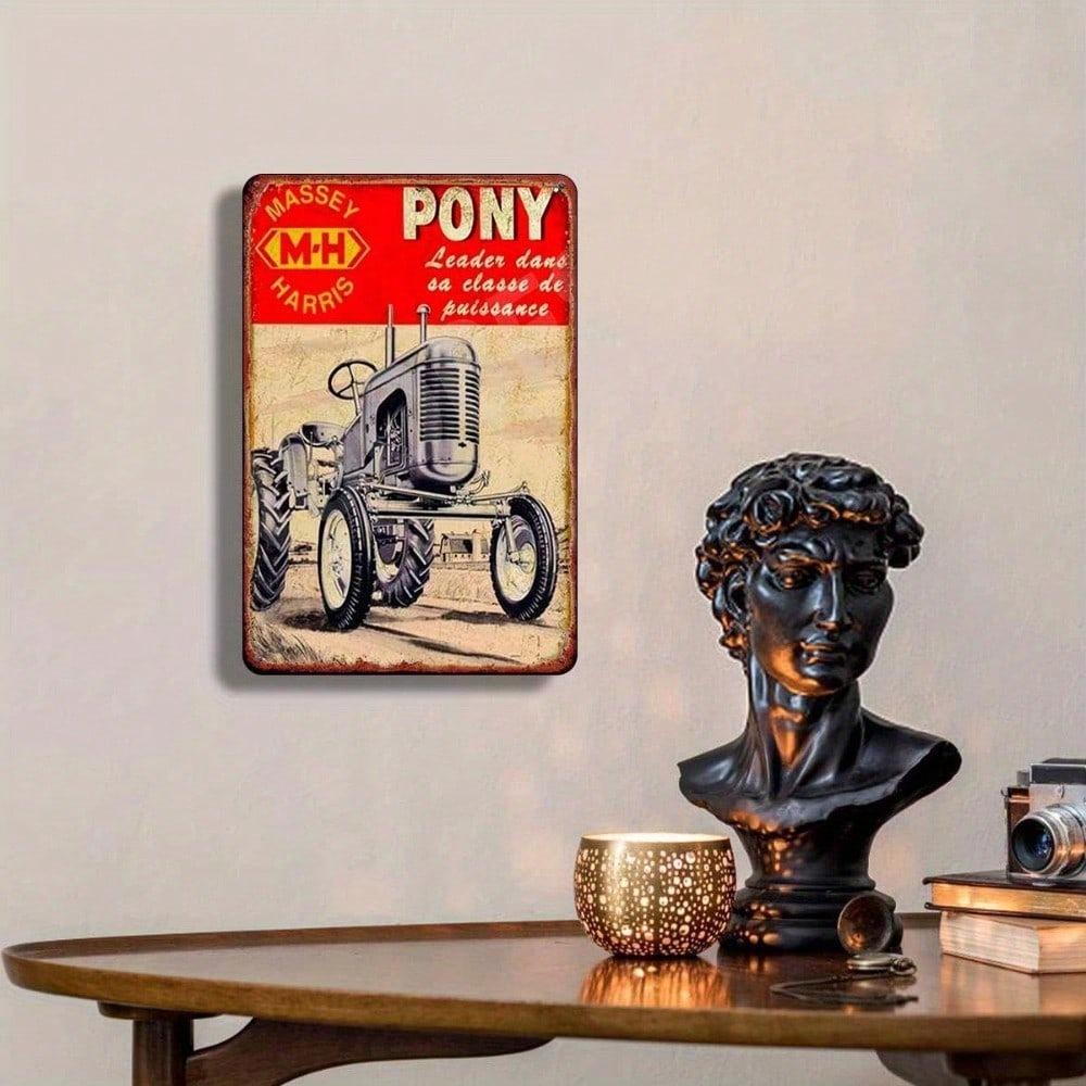 Vintage Masey Harris Tractor Blikken Bord Metalen Wandkunst Boerderij Decor