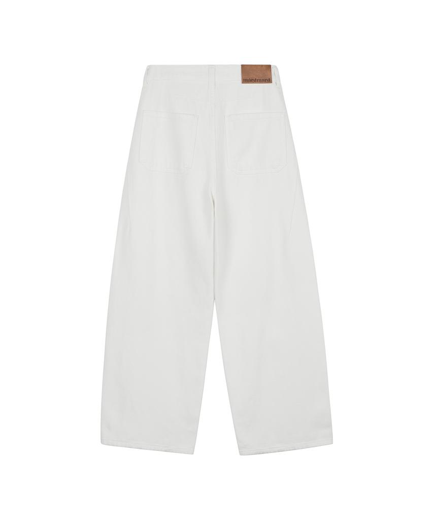 MARDMARD Cotton Cream Straight Pants - Ivory
